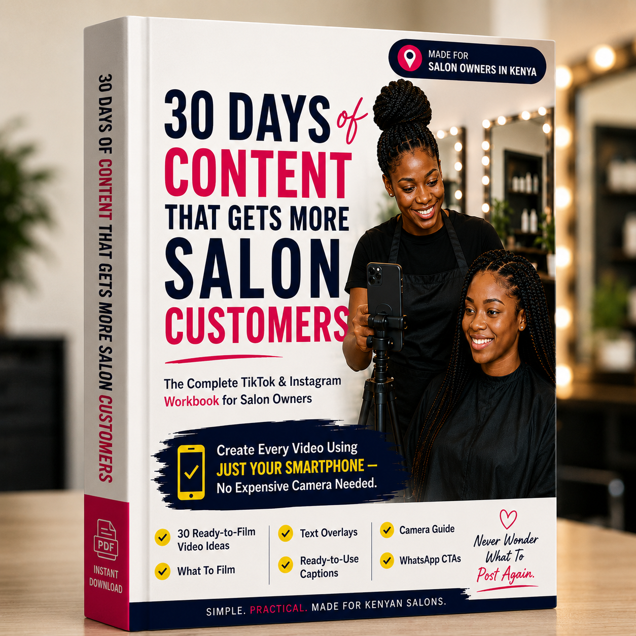 30 Days of Content That Gets More Salon Customers e-book cover